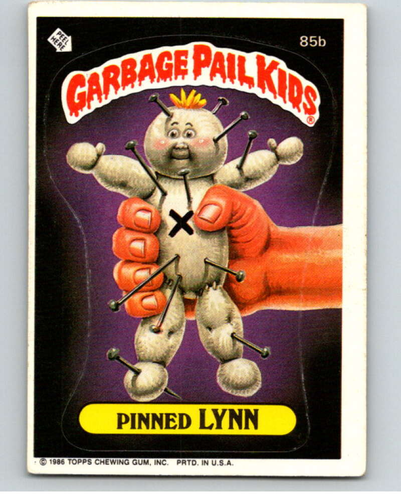 1986 Topps Garbage Pail Kids Series 3 #85b Pinned Lynn V72962 Image 1