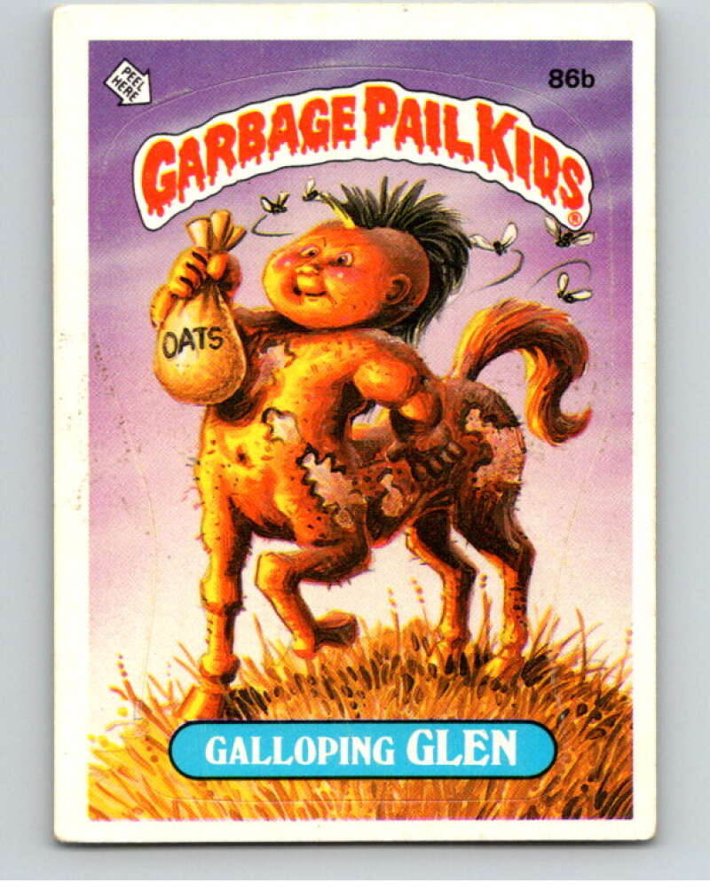 1986 Topps Garbage Pail Kids Series 3 #86b Galloping Glen V72964 Image 1