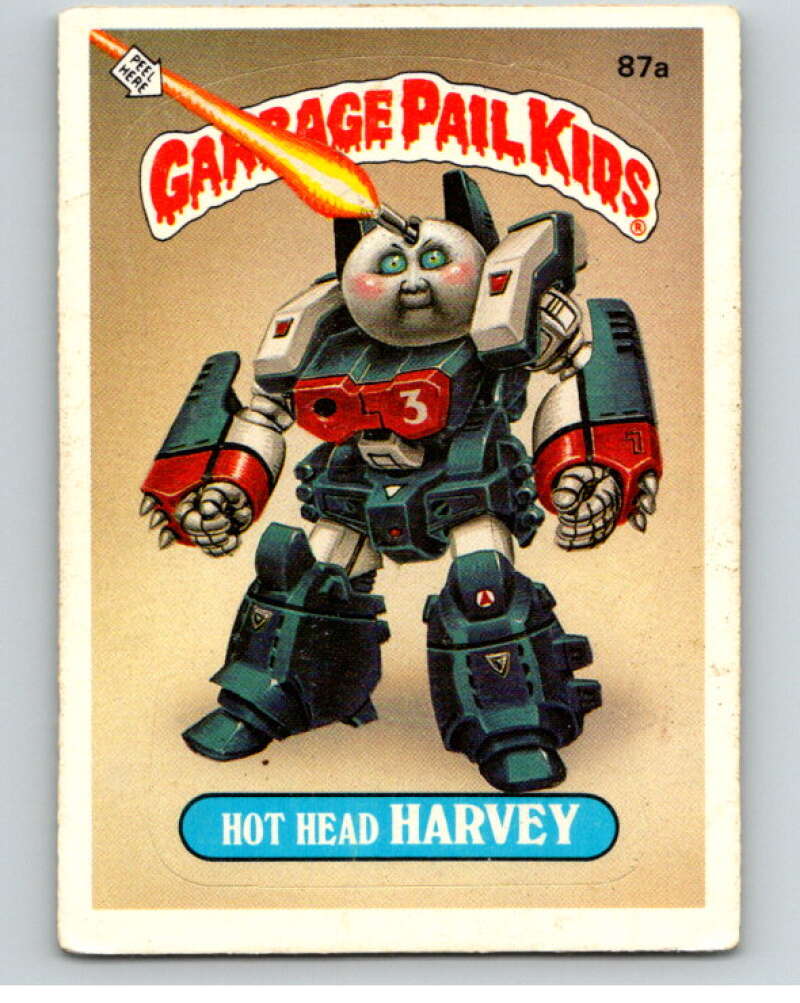 1986 Topps Garbage Pail Kids Series 3 #87a Hot Head Harvey V72966 Image 1
