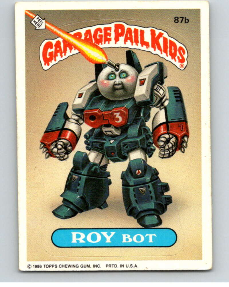 1986 Topps Garbage Pail Kids Series 3 #87b Roy Bot V72967 Image 1