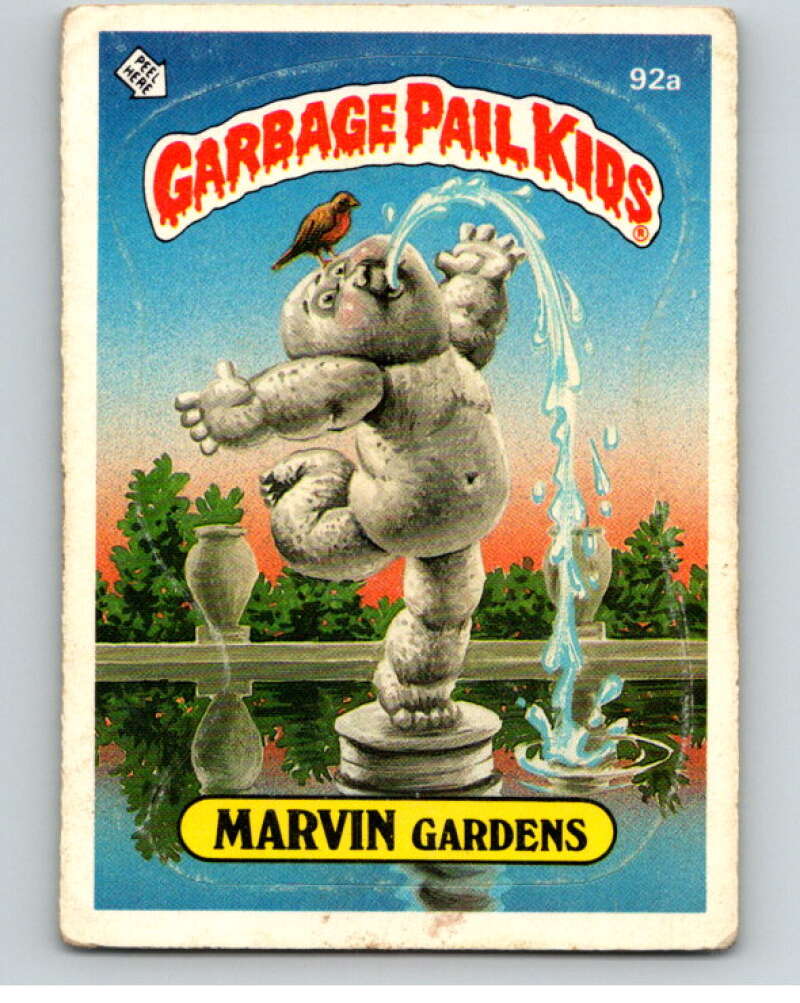 1986 Topps Garbage Pail Kids Series 3 #92a Marvin Gardens V72978 Image 1