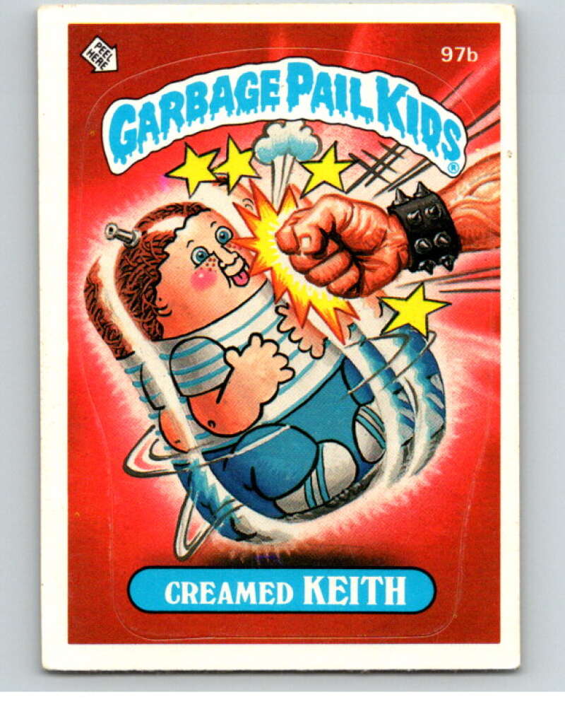 1986 Topps Garbage Pail Kids Series 3 #97b Creamed Keith V72992 Image 1