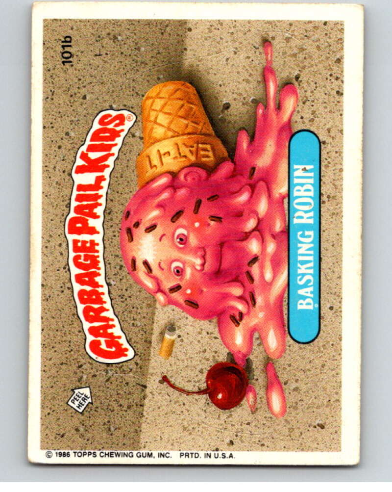 1986 Topps Garbage Pail Kids Series 3 #101b Basking Robin V73000 Image 1