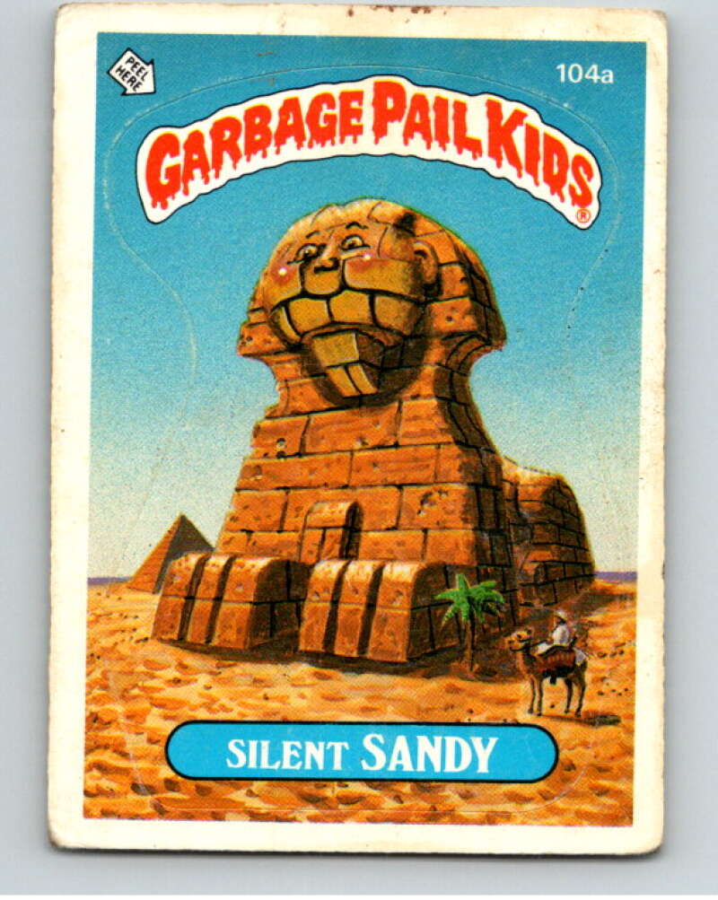 1986 Topps Garbage Pail Kids Series 3 #104a Silent Sandy V73005 Image 1