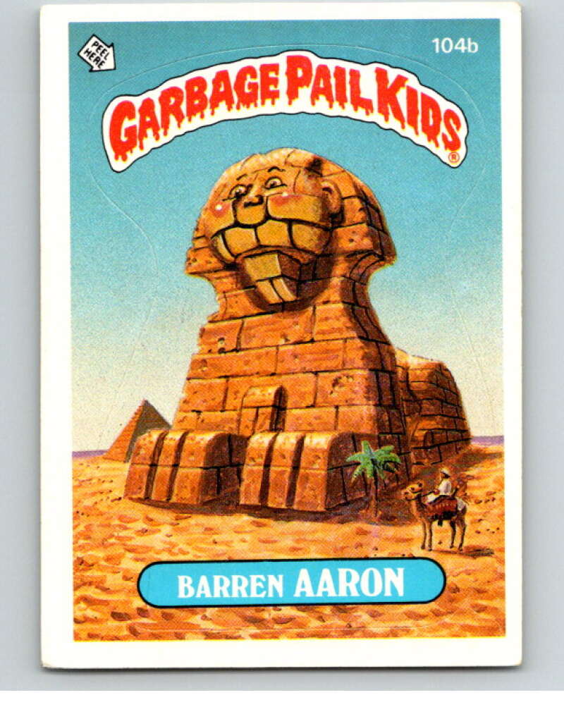 1986 Topps Garbage Pail Kids Series 3 #104b Barren Aaron V73007 Image 1