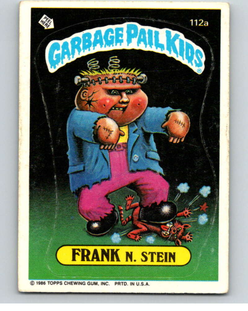 1986 Topps Garbage Pail Kids Series 3 #112a Frank N. Stein V73024 Image 1