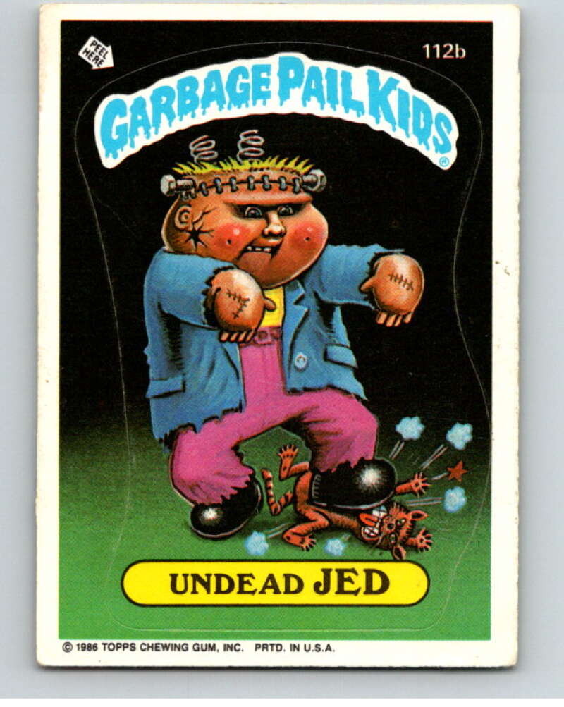 1986 Topps Garbage Pail Kids Series 3 #112b Undead Jed V73025 Image 1