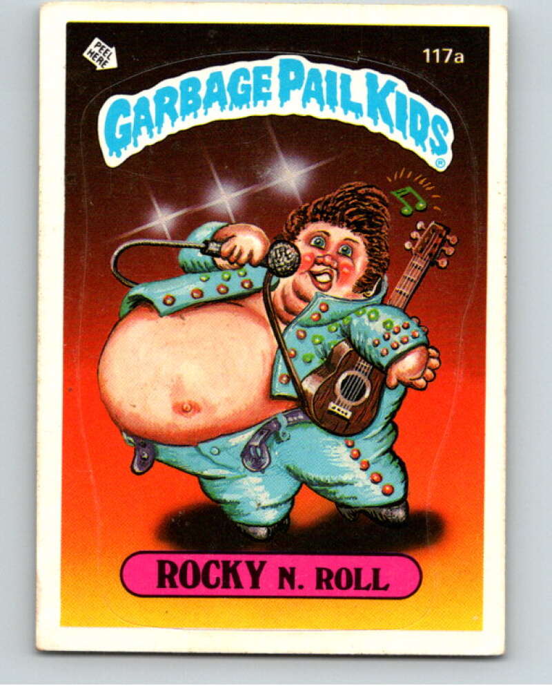 1986 Topps Garbage Pail Kids Series 3 #117a Rocky N. Roll V73037 Image 1
