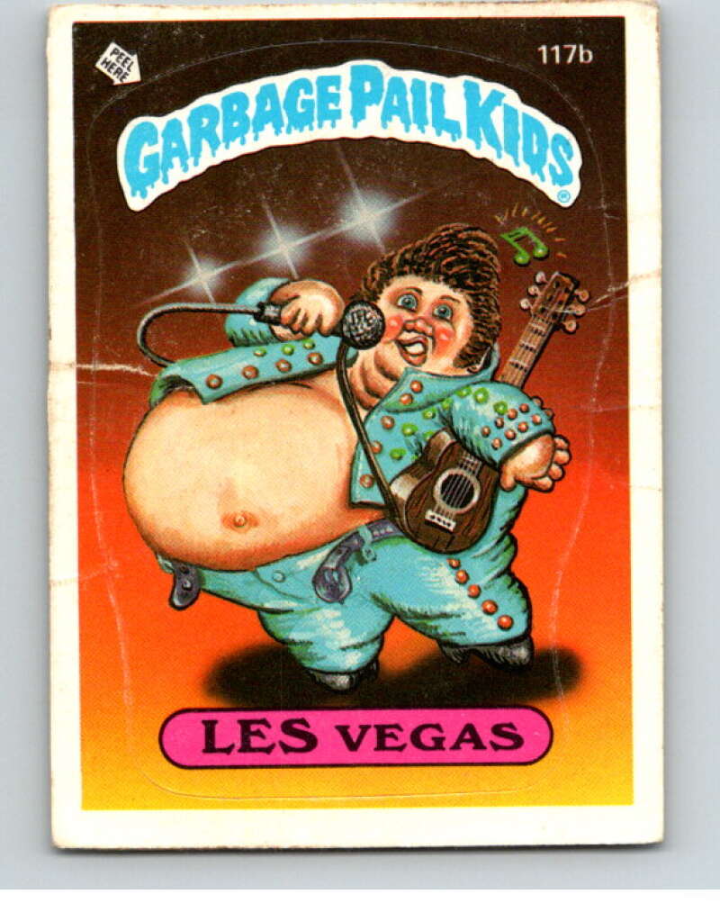 1986 Topps Garbage Pail Kids Series 3 #117b Les Vegas V73038 Image 1