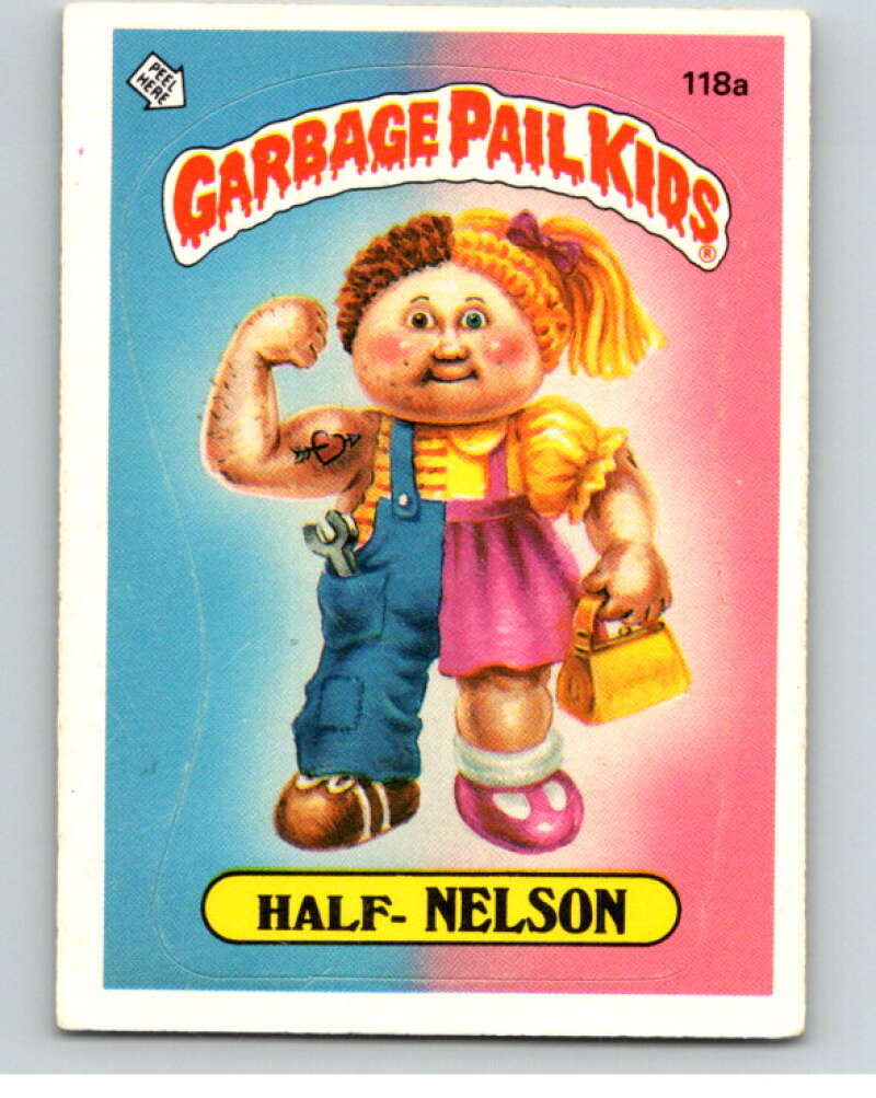 1986 Topps Garbage Pail Kids Series 3 #118a Half-Nelson V73039 Image 1