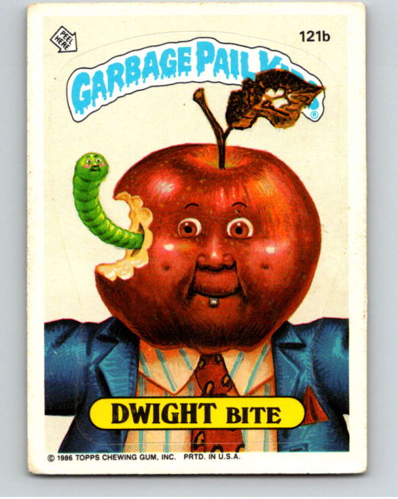1986 Topps Garbage Pail Kids Series 3 #121b Dwight Bite V73047 Image 1