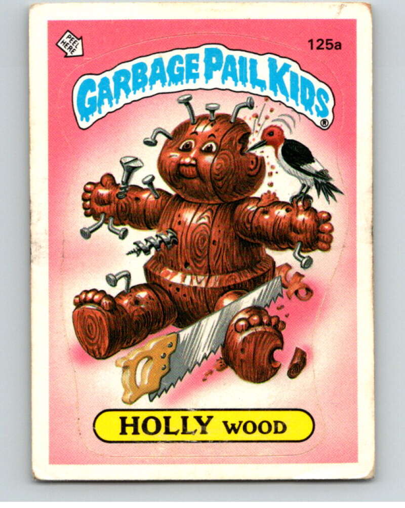 1986 Topps Garbage Pail Kids Series 4 #125A Holly Wood V73056 Image 1