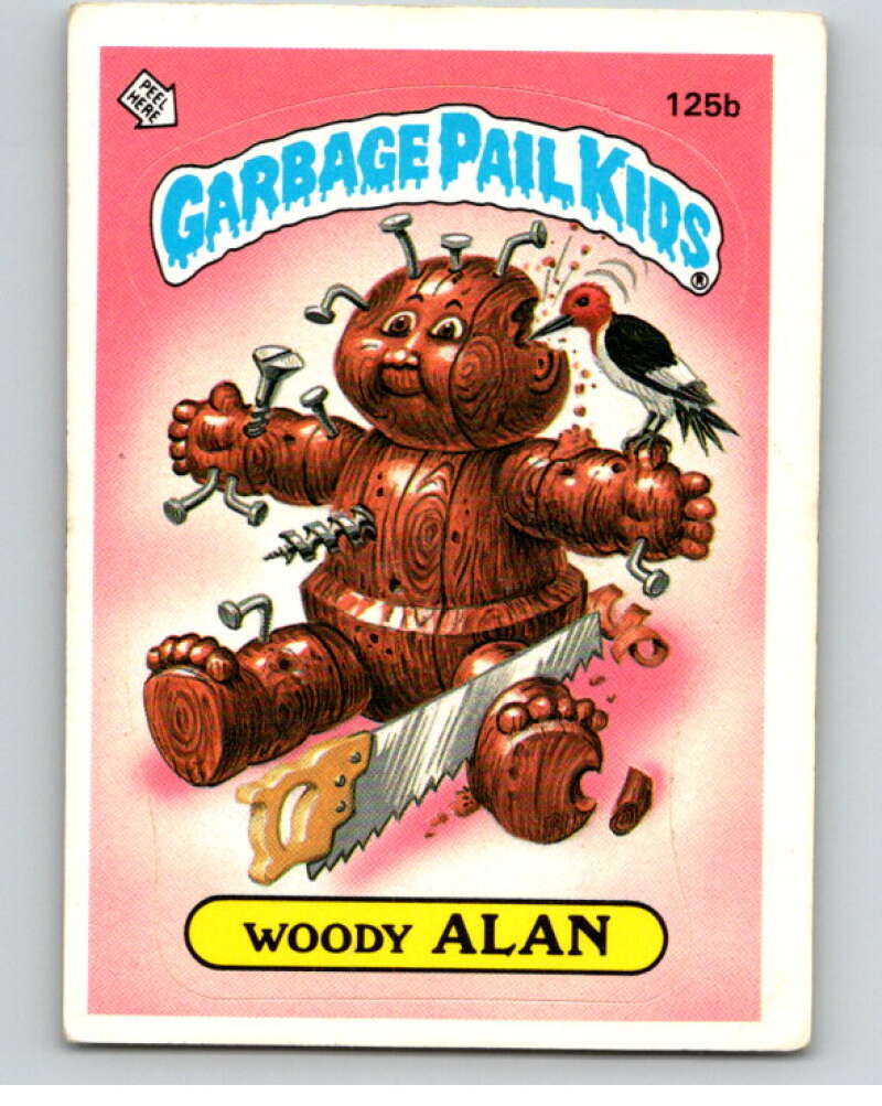 1986 Topps Garbage Pail Kids Series 4 #125B Woody Alan V73058 Image 1