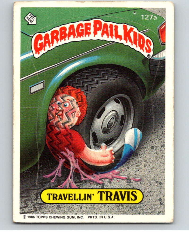 1986 Topps Garbage Pail Kids Series 4 #127B Flat Tyler V73064 Image 1