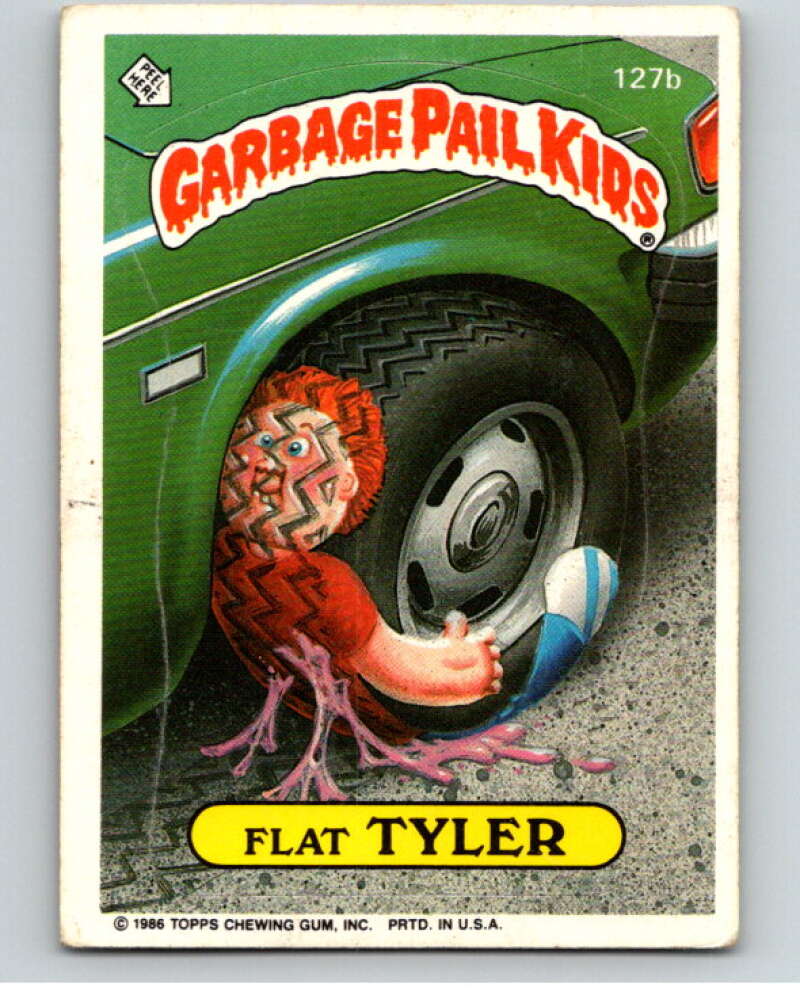 1986 Topps Garbage Pail Kids Series 4 #127A Travellin' Travis V73065 Image 1