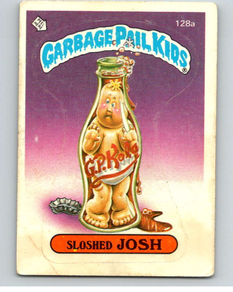 1986 Topps Garbage Pail Kids Series 4 #128A Sloshed Josh V73067 Image 1