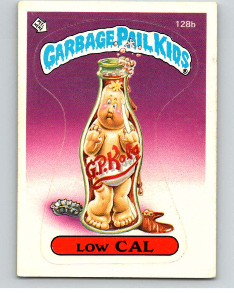1986 Topps Garbage Pail Kids Series 4 #128B Low Cal V73069 Image 1