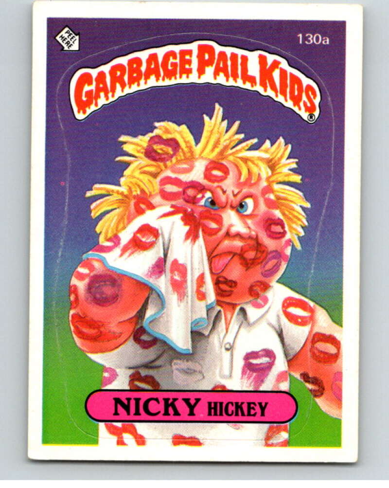 1986 Topps Garbage Pail Kids Series 4 #130A Nicky Hickey V73072 Image 1