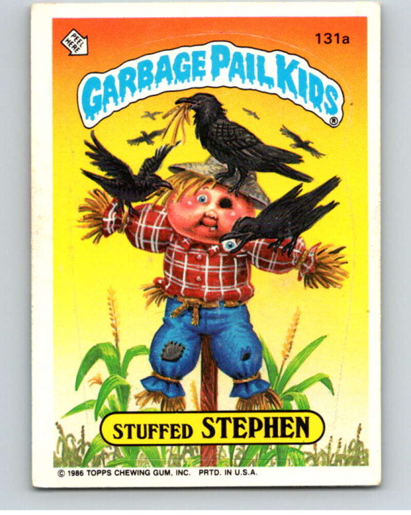 1986 Topps Garbage Pail Kids Series 4 #131A Stuffed Stephen V73074 Image 1