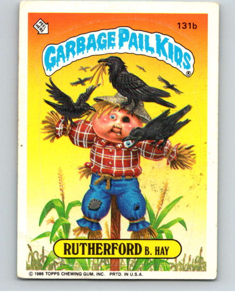 1986 Topps Garbage Pail Kids Series 4 #131B Rutherford B. Hay V73076 Image 1