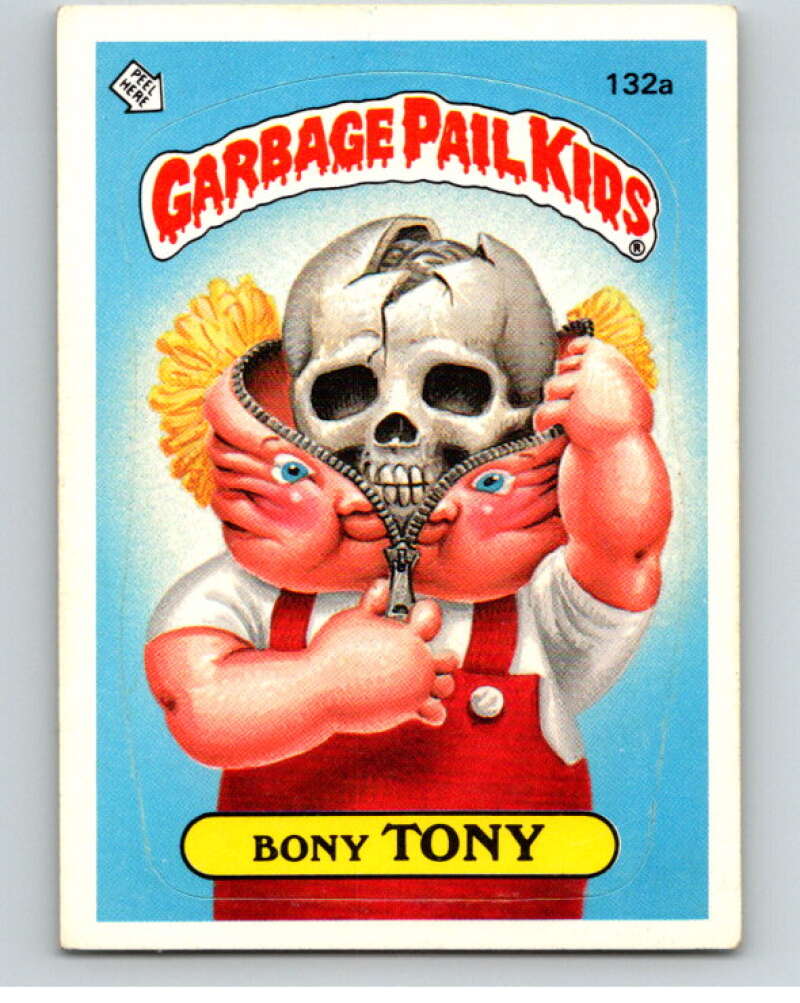 1986 Topps Garbage Pail Kids Series 4 #132A Bony Tony V73080 Image 1