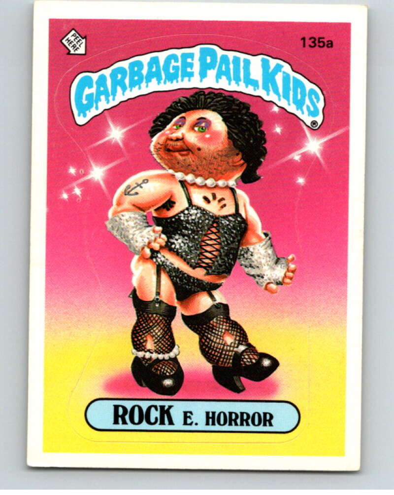 1986 Topps Garbage Pail Kids Series 4 #135A Rock E. Horror V73090 Image 1