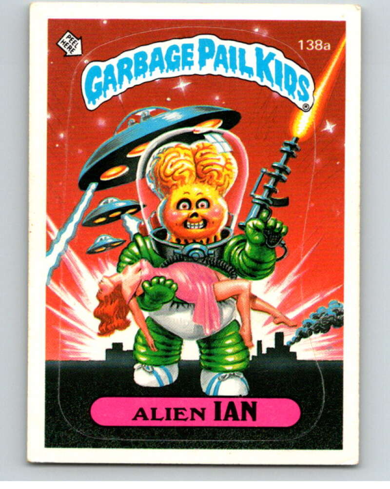 1986 Topps Garbage Pail Kids Series 4 #138A Alien Ian V73099 Image 1