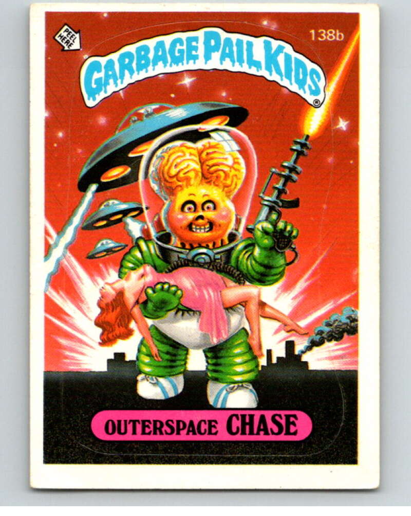 1986 Topps Garbage Pail Kids Series 4 #138B Outerspace Chase V73100 Image 1