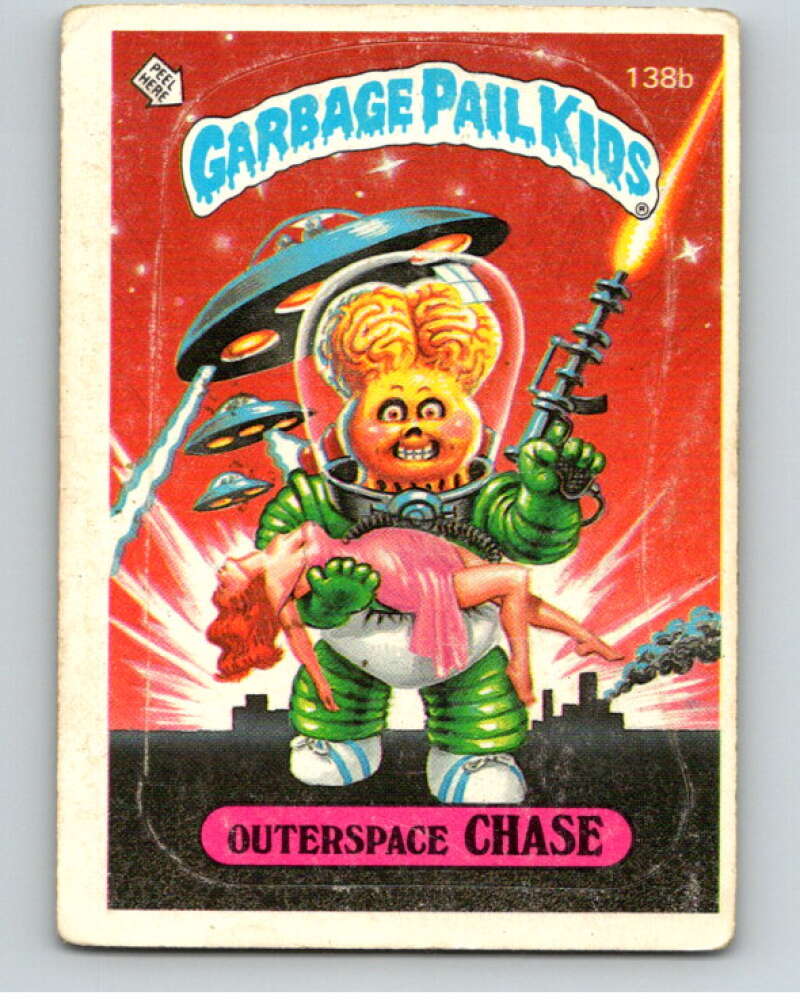 1986 Topps Garbage Pail Kids Series 4 #138B Outerspace Chase V73101 Image 1