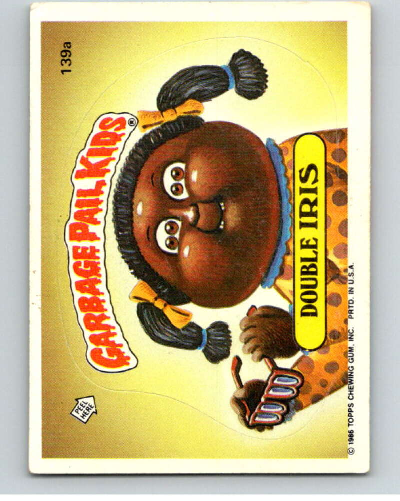 1986 Topps Garbage Pail Kids Series 4 #139A Double Iris V73102 Image 1