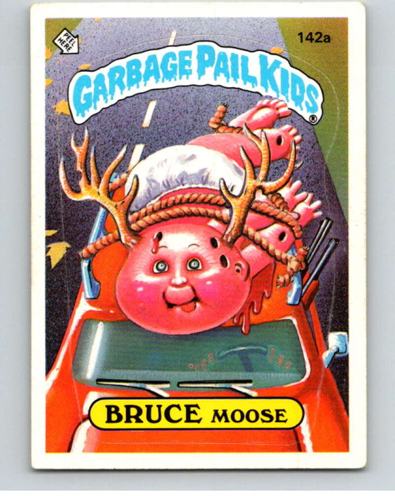 1986 Topps Garbage Pail Kids Series 4 #142A Bruce Moose V73109 Image 1