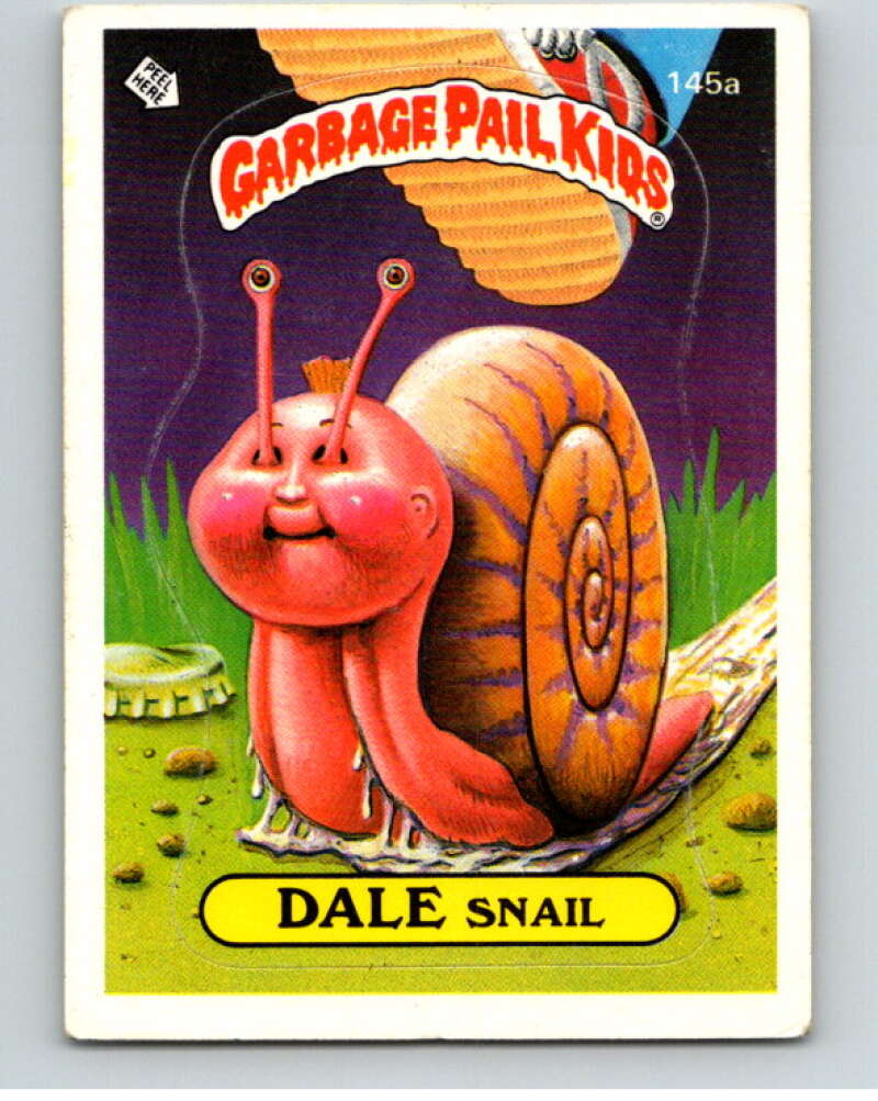 1986 Topps Garbage Pail Kids Series 4 #145A Dale Snail V73112 Image 1