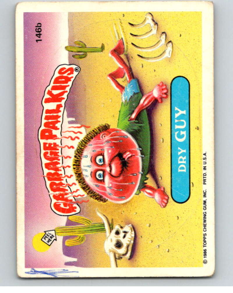 1986 Topps Garbage Pail Kids Series 4 #146B Dry Guy V73116 Image 1