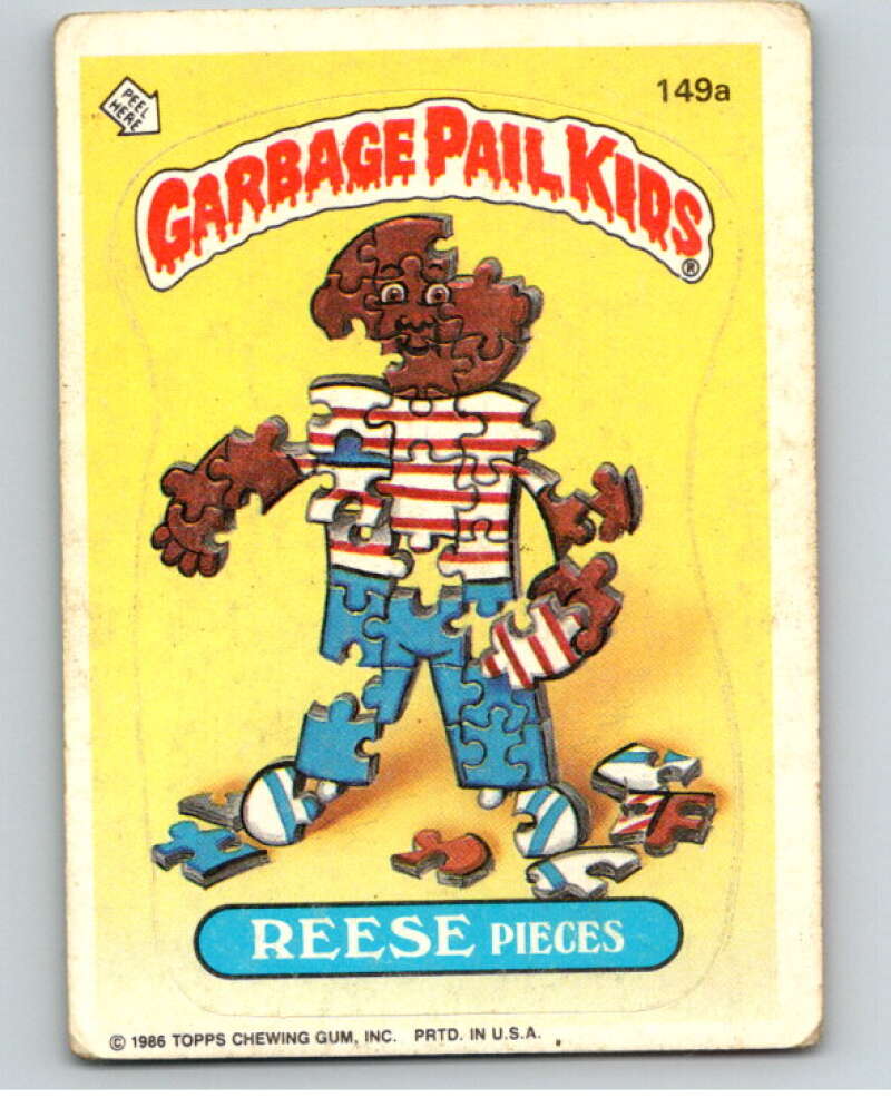 1986 Topps Garbage Pail Kids Series 4 #149A Reese Pieces V73119 Image 1