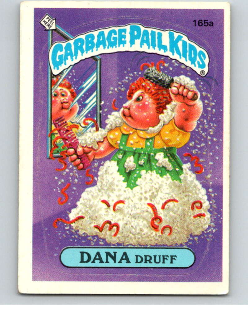 1986 Topps Garbage Pail Kids Series 4 #165A Dana Druff V73143 Image 1