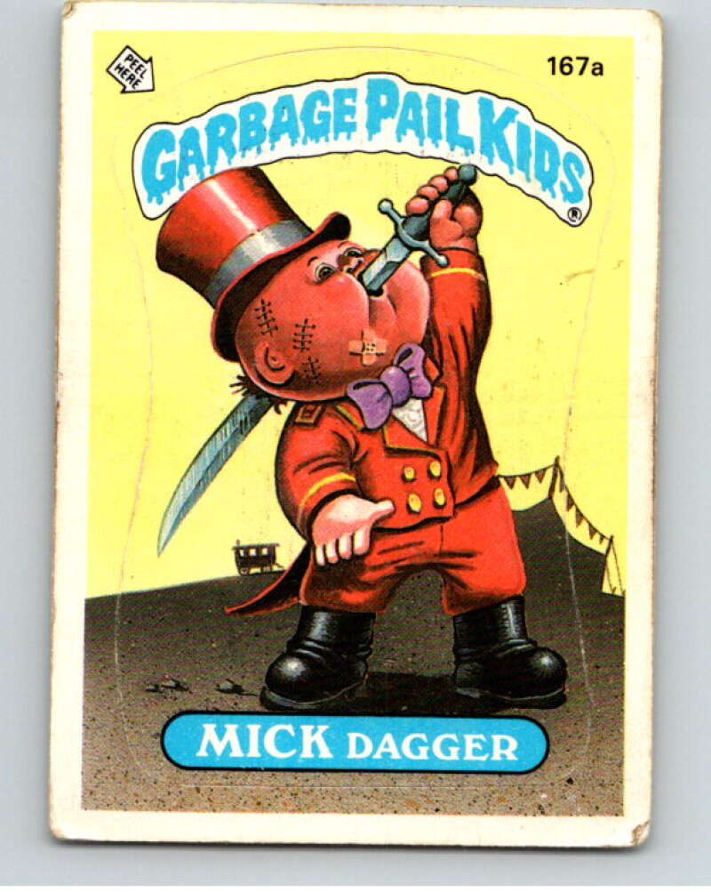 1986 Topps Garbage Pail Kids Series 5 #167A Mick Dagger V73145 Image 1