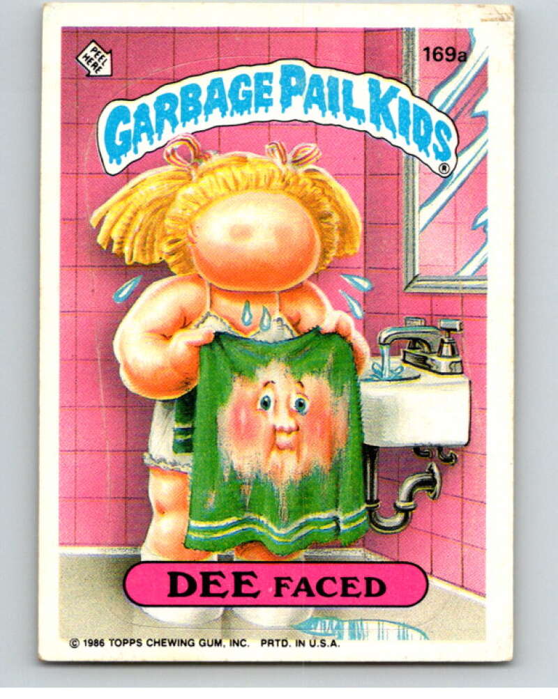 1986 Topps Garbage Pail Kids Series 5 #169A Dee Faced V73151 Image 1