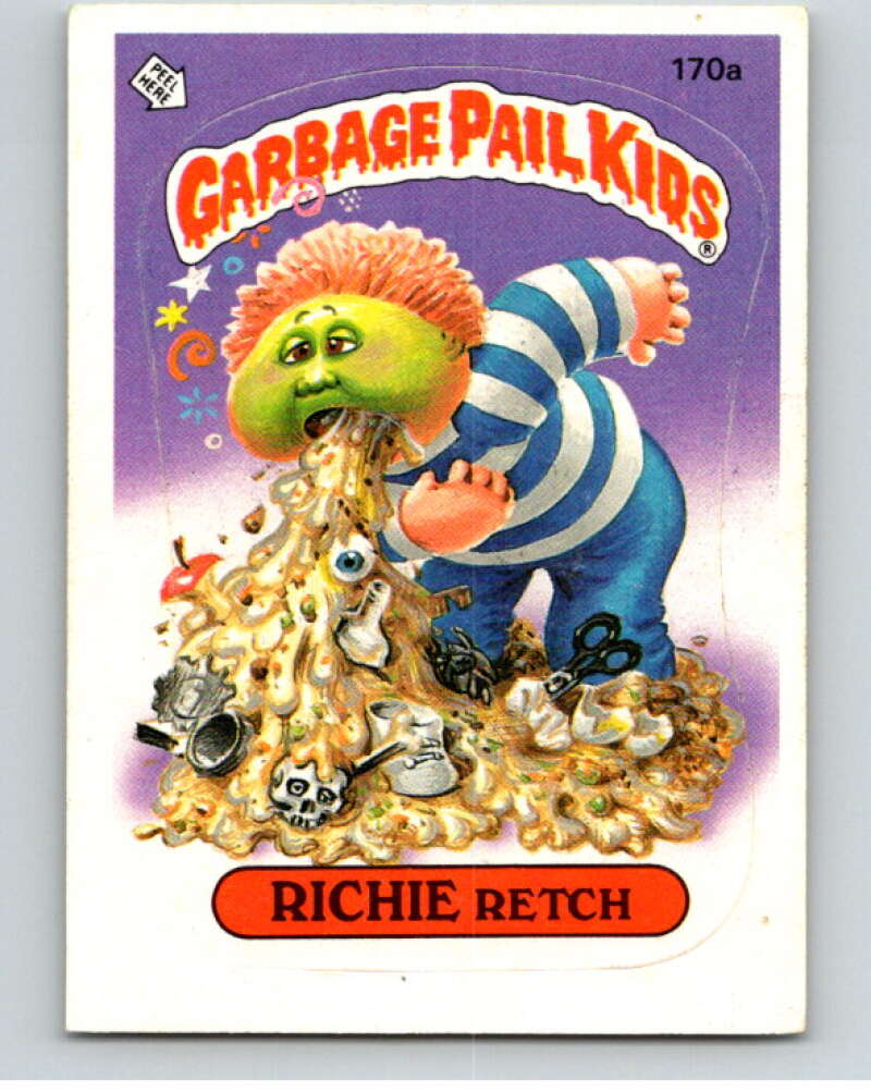 1986 Topps Garbage Pail Kids Series 5 #170A Richie Retch V73156 Image 1
