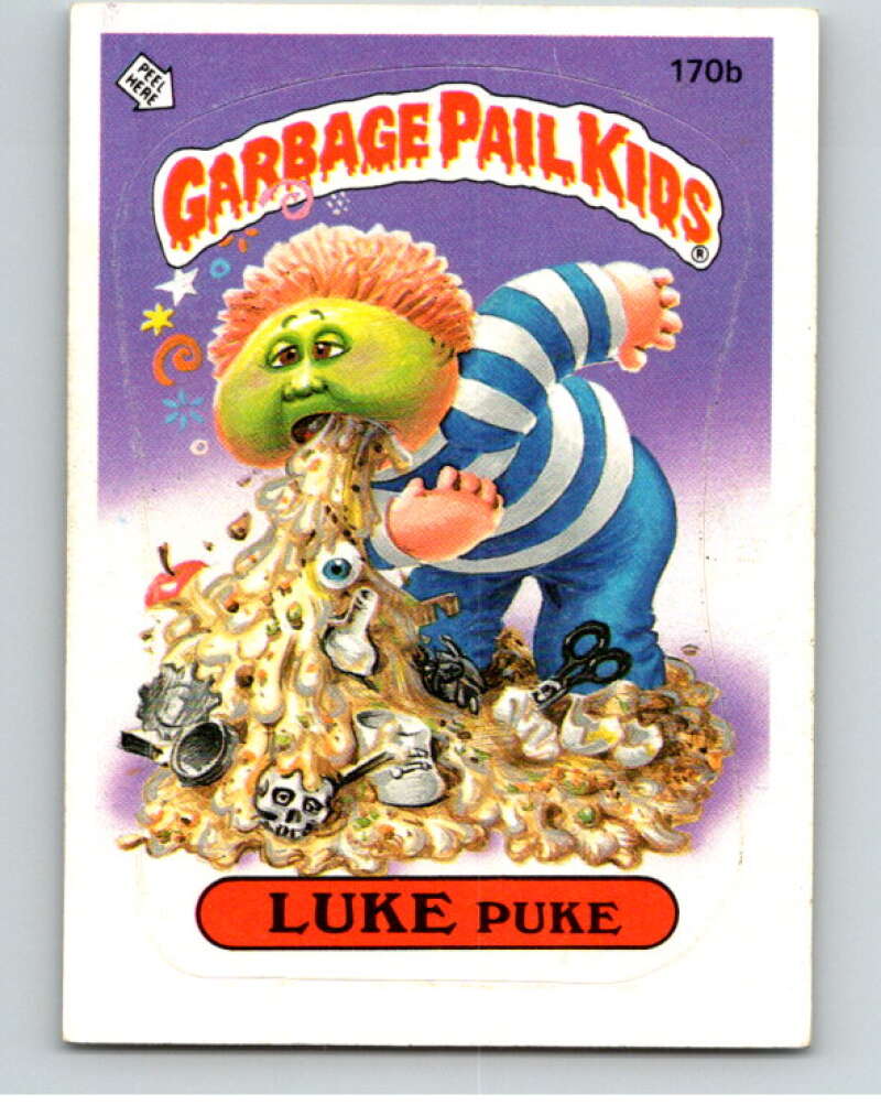 1986 Topps Garbage Pail Kids Series 5 #170B Luke Puke V73157 Image 1