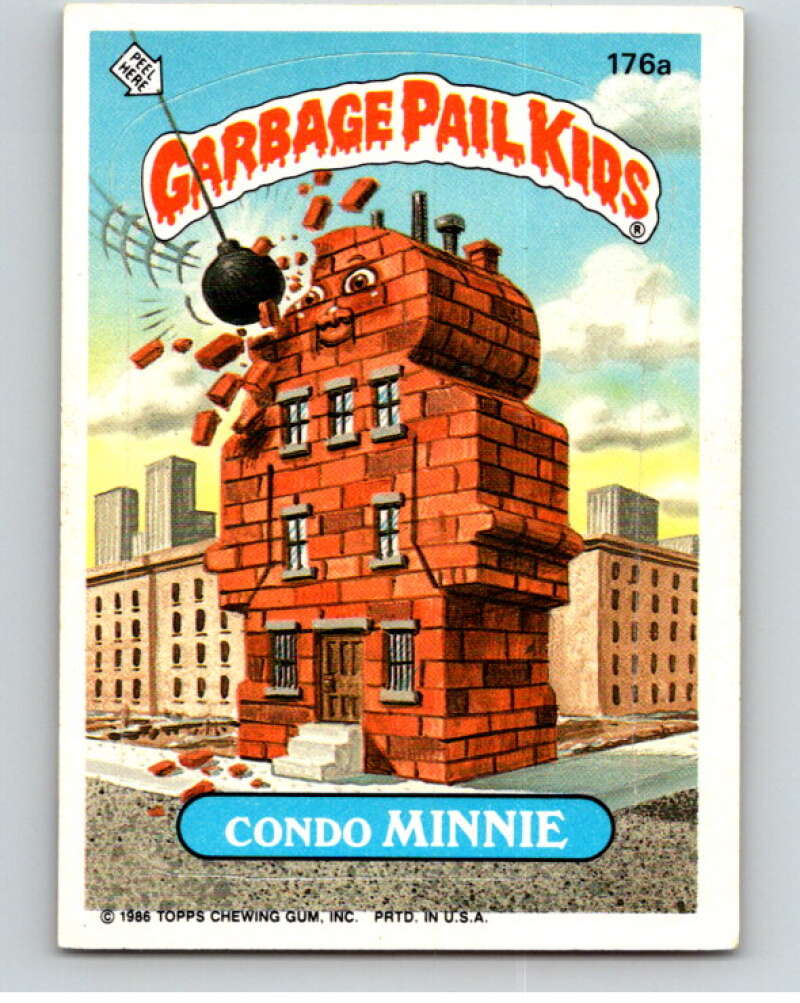 1986 Topps Garbage Pail Kids Series 5 #176A o Minnie V73170 Image 1