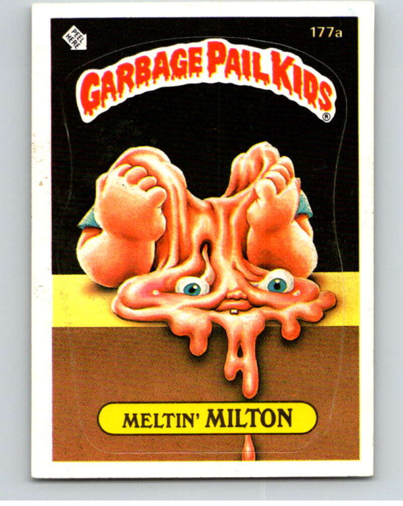 1986 Topps Garbage Pail Kids Series 5 #177A Meltin' Milton V73172 Image 1