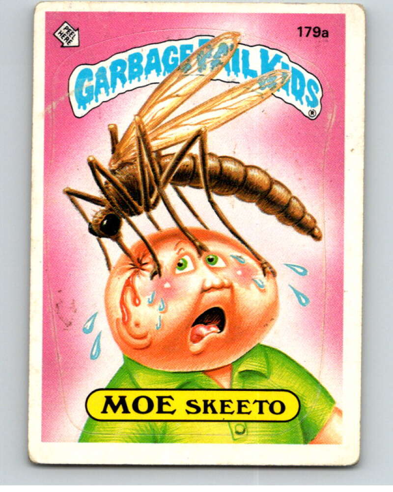 1986 Topps Garbage Pail Kids Series 5 #179A Moe Skeeto V73178 Image 1