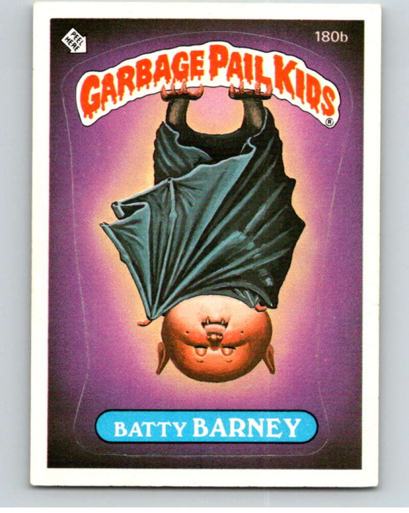 1986 Topps Garbage Pail Kids Series 5 #180B Batty Barney V73182 Image 1