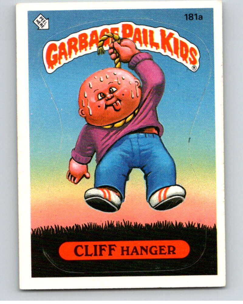 1986 Topps Garbage Pail Kids Series 5 #181A Cliff Hanger V73184 Image 1