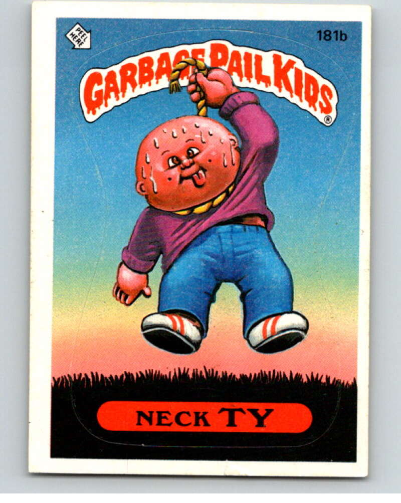 1986 Topps Garbage Pail Kids Series 5 #181B Neck Ty V73185 Image 1