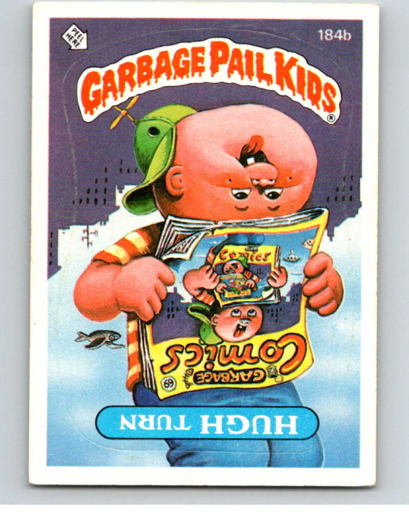 1986 Topps Garbage Pail Kids Series 5 #184B Hugh Turn V73191 Image 1