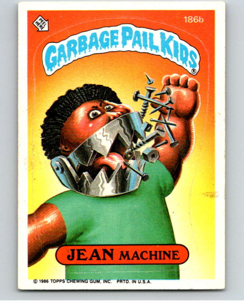 1986 Topps Garbage Pail Kids Series 5 #186B Jean Machine V73196 Image 1