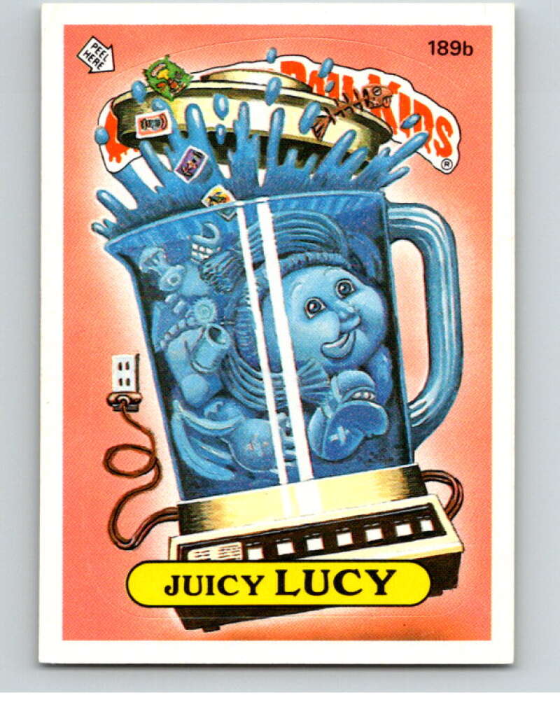 1986 Topps Garbage Pail Kids Series 5 #189B Juicy Lucy V73204 Image 1