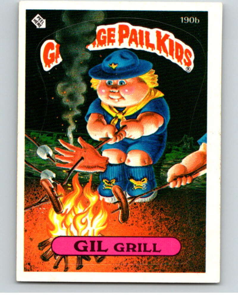 1986 Topps Garbage Pail Kids Series 5 #190B Gil Grill V73206 Image 1
