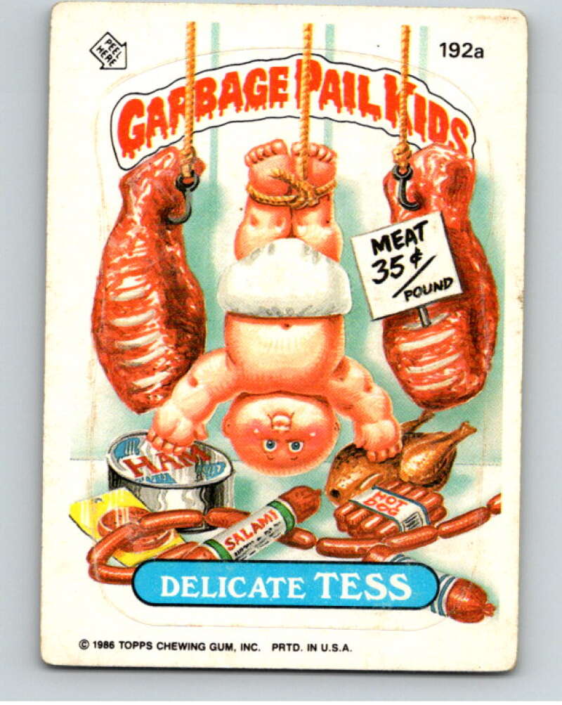 1986 Topps Garbage Pail Kids Series 5 #192A Delicate Tess V73209 Image 1